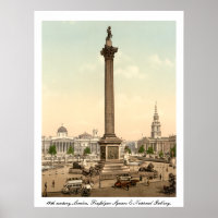 Antique Londres Angleterre, Trafalgar Carré