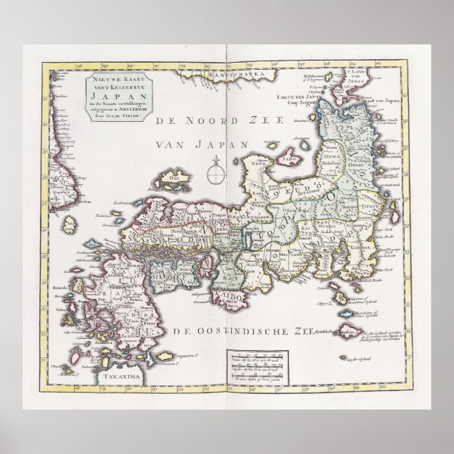 Affiche Antique Map of Japan | 1769 (Devant)