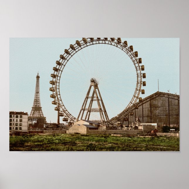Affiche Antique Paris Ferris Wheel (Devant)