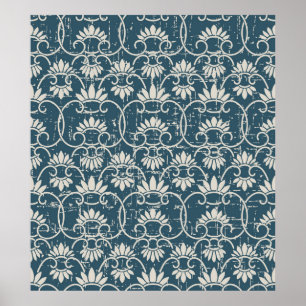 Affiche Antique Seamless retro worn out background retro C