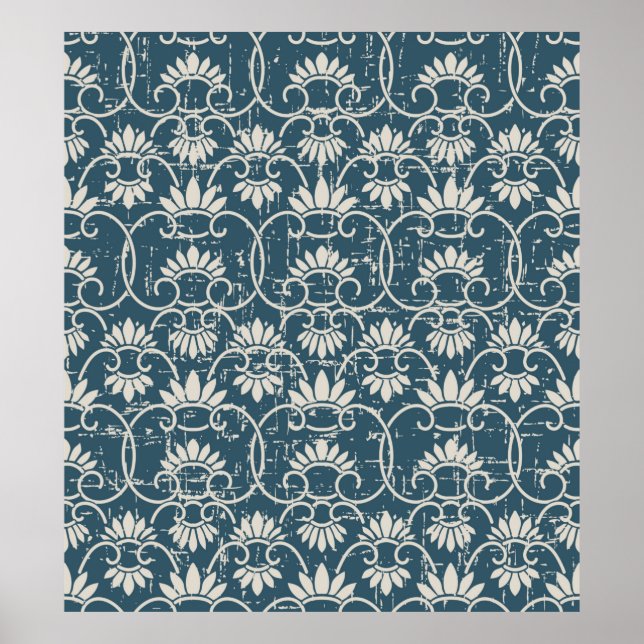 Affiche Antique Seamless retro worn out background retro C (Devant)