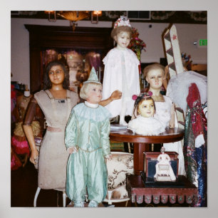 Affiche Antiquité vintage Dolls