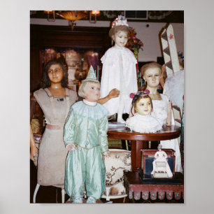 Affiche Antiquité vintage Dolls