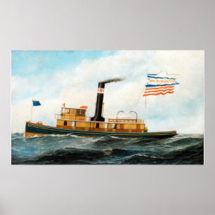 Affiche Antonio Jacobsen Le Tug Océanique