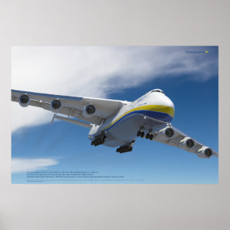 Affiche Antonov An-225 Mriya: 3D Aviation Art Print