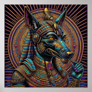 Affiche Anubis Art égyptien