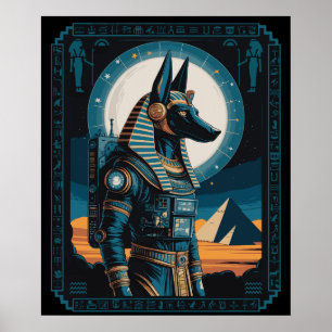 Affiche Anubis Astronaut - Gardien cosmique de l'Afterlif