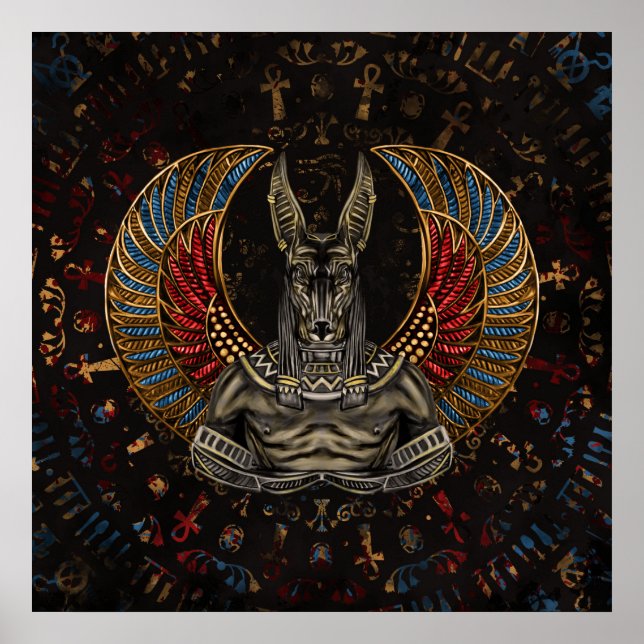 Affiche Anubis - Dieu égyptien (Devant)