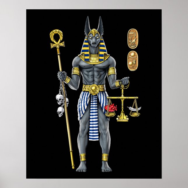 Affiche Anubis Egypte Mythologie Dieu (Devant)