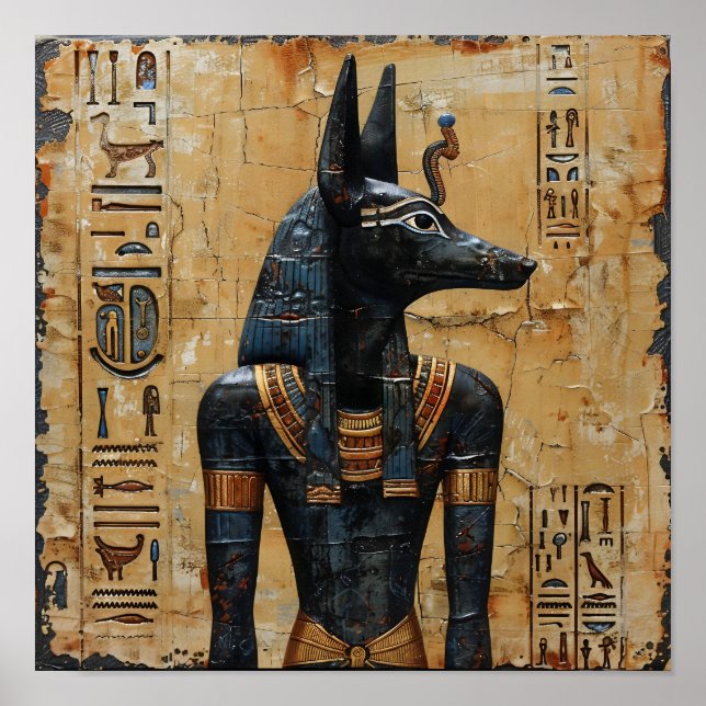 Affiche Anubis égyptien (Devant)