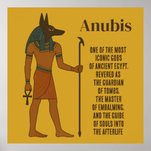 Affiche Anubis - Histoire de l'Égypte antique