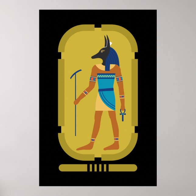 Affiche Anubis Le Dieu Égyptien De La Mummification (Devant)