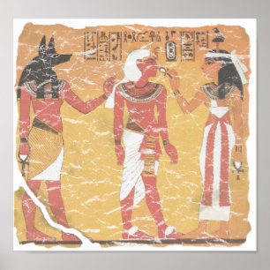 Affiche Anubis, Tut, Osiris