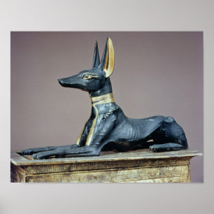 Affiche Anubis, un dieu égyptien des morts d'un coffre