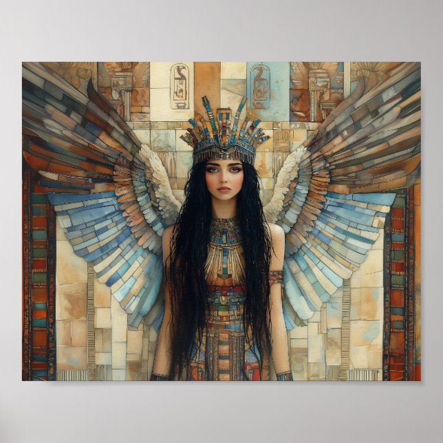 Affiche Anunnaki Star Goddess Inanna Mosaic Art Nouveau (Devant)