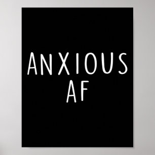 Affiche Anxiété Af Panique Stress Santé mentale Awar