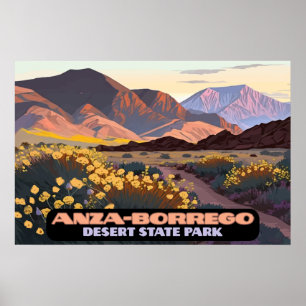Affiche Anza Borrego Desert State Park Californie