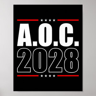 Affiche Aoc 2028 A.o.c. 2028 Pour L'Élection Du Président