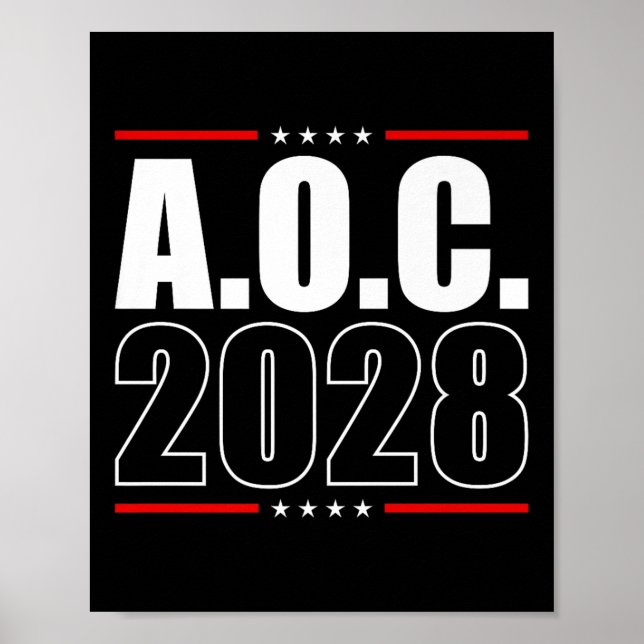 Affiche Aoc 2028 A.o.c. 2028 Pour L'Élection Du Président  (Devant)