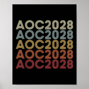 Affiche Aoc 2028 A.o.c. 2028 Pour L'Élection Du Président 