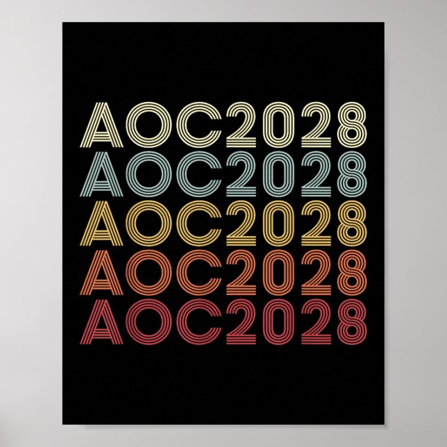Affiche Aoc 2028 A.o.c. 2028 Pour L'Élection Du Président  (Devant)