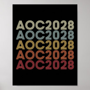 Affiche Aoc 2028 A.o.c. 2028 Pour L'Élection Du Président