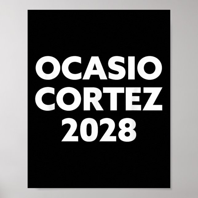 Affiche Aoc 2028 - Ocasio Cortez 2028 (Devant)