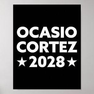 Affiche Aoc 2028 - Ocasio Cortez 2028