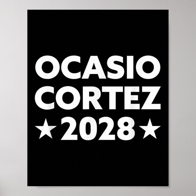 Affiche Aoc 2028 - Ocasio Cortez 2028 (Devant)