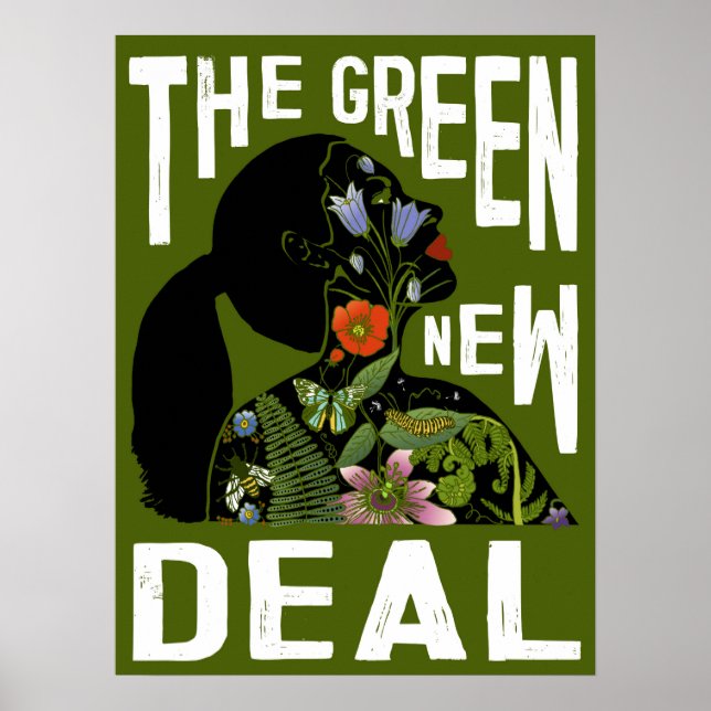 Affiche AOC - Green New Deal (Devant)