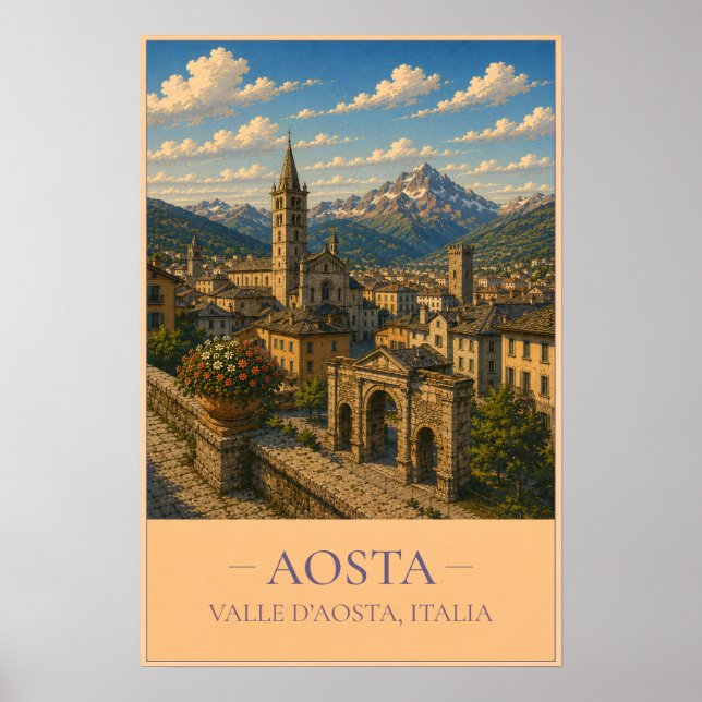 Affiche Aosta (Devant)