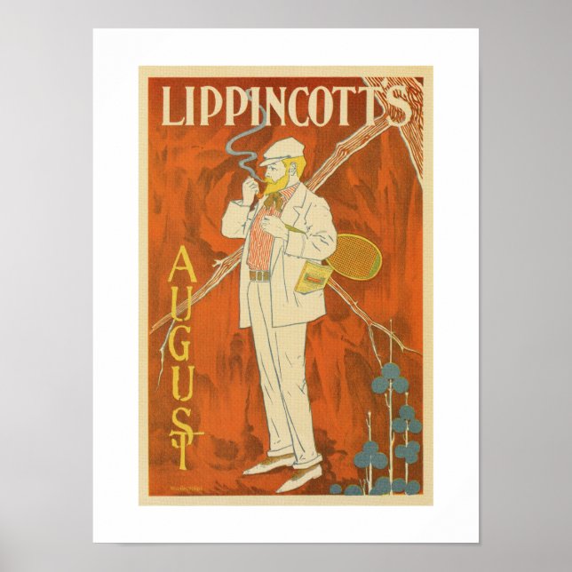 Affiche Août 1895 Le magazine de Lippincott (Devant)