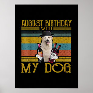 Affiche Août Anniversaire Avec Mon Grand Chien Pyrénées 20