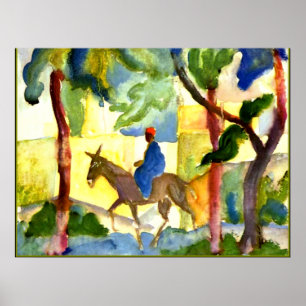 Affiche Août Macke - Donkey Rider