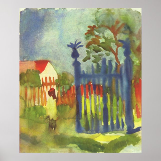 Affiche Août Macke - Porte du Jardin 1914 Gartentor (Devant)