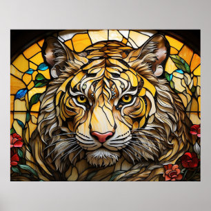 Affiche *~* AP68 Imaginaire Bold 5:4 TIGER Verre tendu