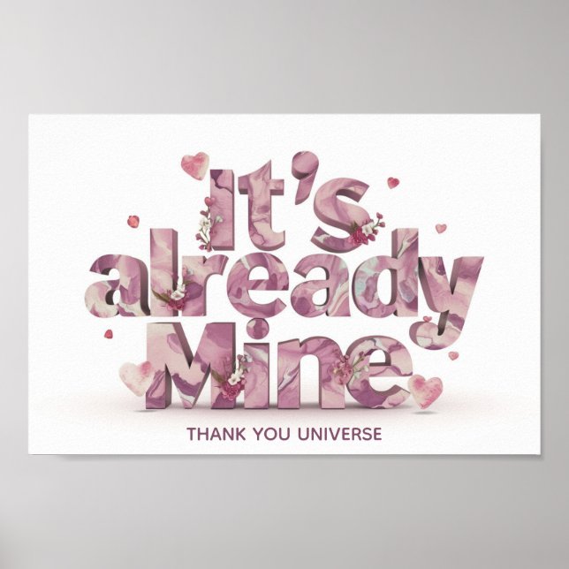 Affiche *~* AP85 Manifestation cardiaque Loi d'attraction (Devant)