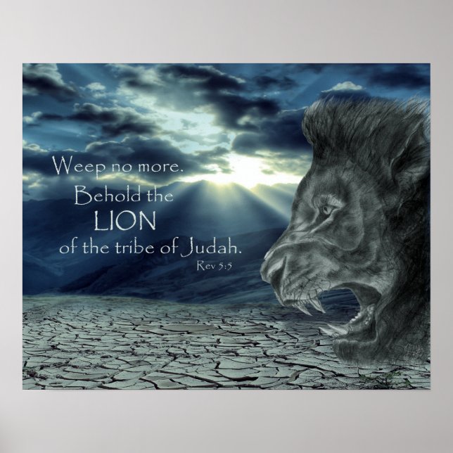 Affiche Ap 5:5 Voici le lion (Devant)