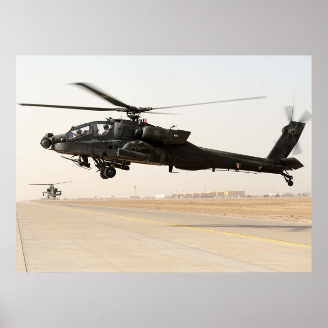 Affiche Apache AH-64 (Devant)