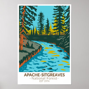 Affiche Apache Sitgreaves National Forest Vintage