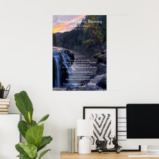 Affiche Apache Wedding Blessing River Water Falls