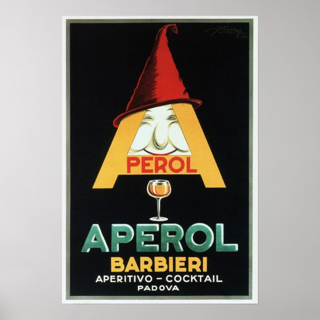 Affiche APEROL BARBIERI Italian Aperitif Cocktail Liqueur (Devant)