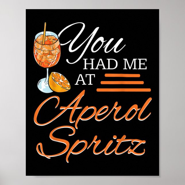 Affiche Aperol Spritz Tail Party Alcool Boire Été Beve (Devant)