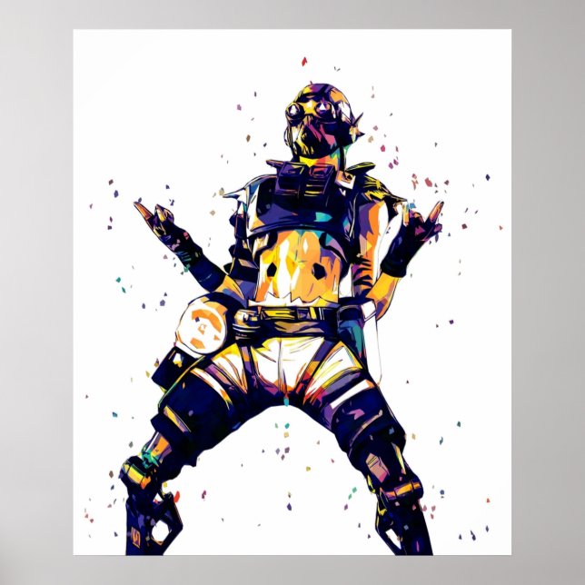 Affiche Apex Legends Octane pop art (Devant)