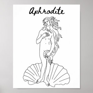 Affiche Aphrodite - Vénus - Déesse grecque de beauté