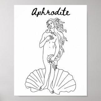 Affiche Aphrodite - Vénus - Déesse grecque de beauté