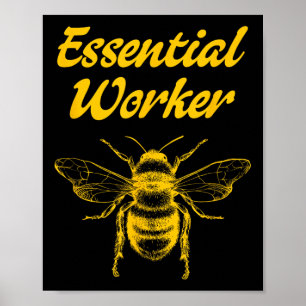 Affiche Apiculture drôle Apiculteur Abeilles miel Environn