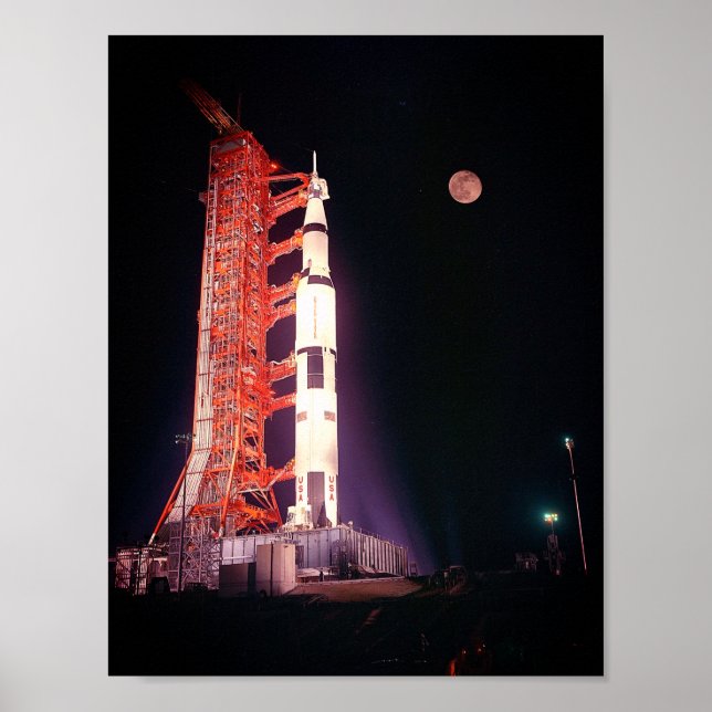 Affiche Apollo 11 Saturn V Rocket (Devant)
