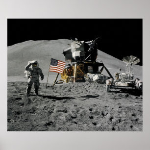 Affiche Apollo 15 Débarquement lunaire