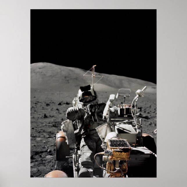 Affiche Apollo 17 Véhicule roulant lunaire (Devant)